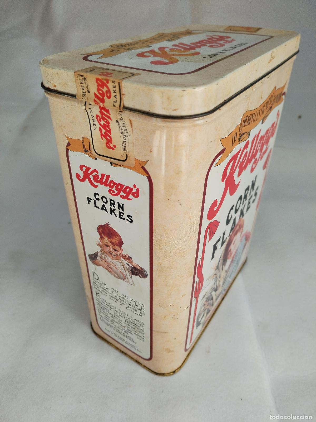 Cajas y cajitas met&aacute;licas: caja metalica kelloggs corn flakes - Foto 2