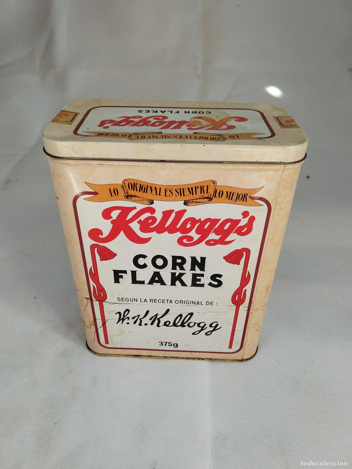 Cajas y cajitas met&aacute;licas: caja metalica kelloggs corn flakes - Foto 3