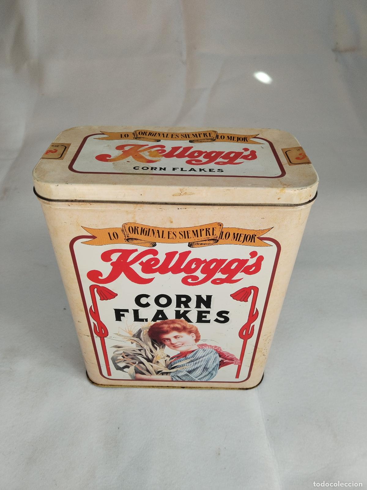 Cajas y cajitas met&aacute;licas: caja metalica kelloggs corn flakes - Foto 1