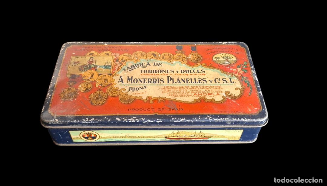 Boxes and metal boxes: (LA-260205)CAJA METALICA. FABRICA DE TURRONES Y DULCES. MONERRIS PLANELLES