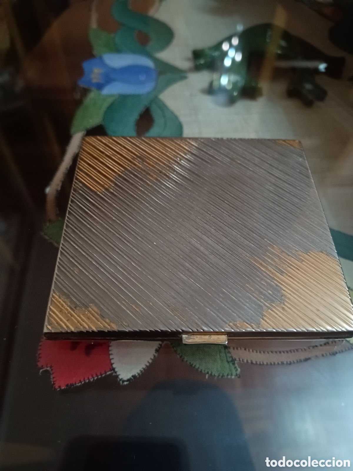 Cajas y cajitas met&aacute;licas: Pitillera principios del siglo xx - Foto 2