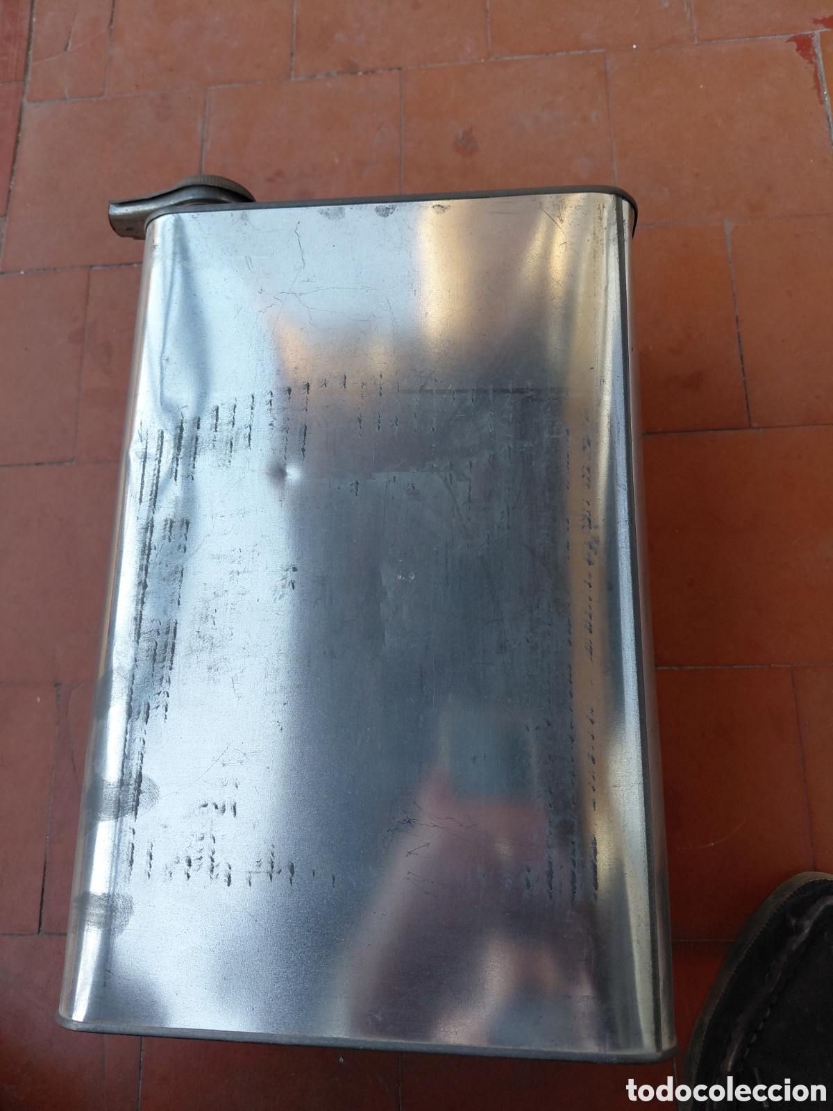 Cajas y cajitas met&aacute;licas: Bidon de chapa antiguo - Foto 4