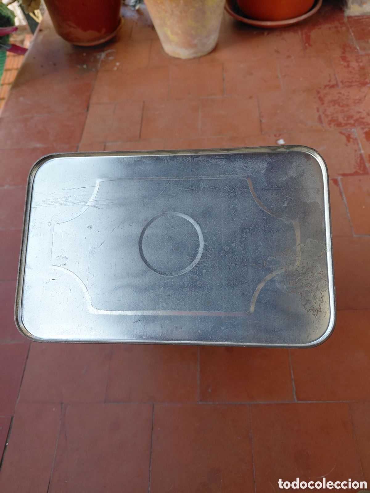 Cajas y cajitas met&aacute;licas: Bidon de chapa antiguo - Foto 5