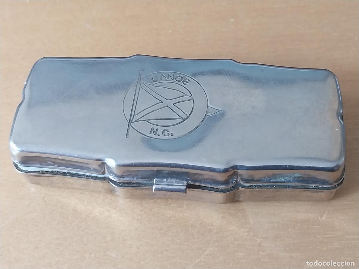 Boxes and metal boxes: CANOE PASTILLERO 6.5X3CMS METAL CROMADO VER FOTOS