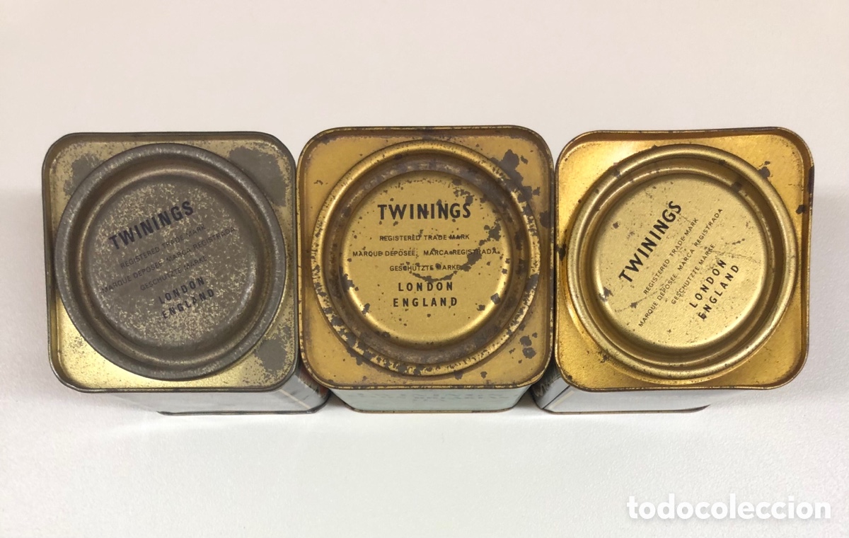 Cajas y cajitas met&aacute;licas: LOTE de 3 CAJAS de t&eacute; TWININGS - Foto 2