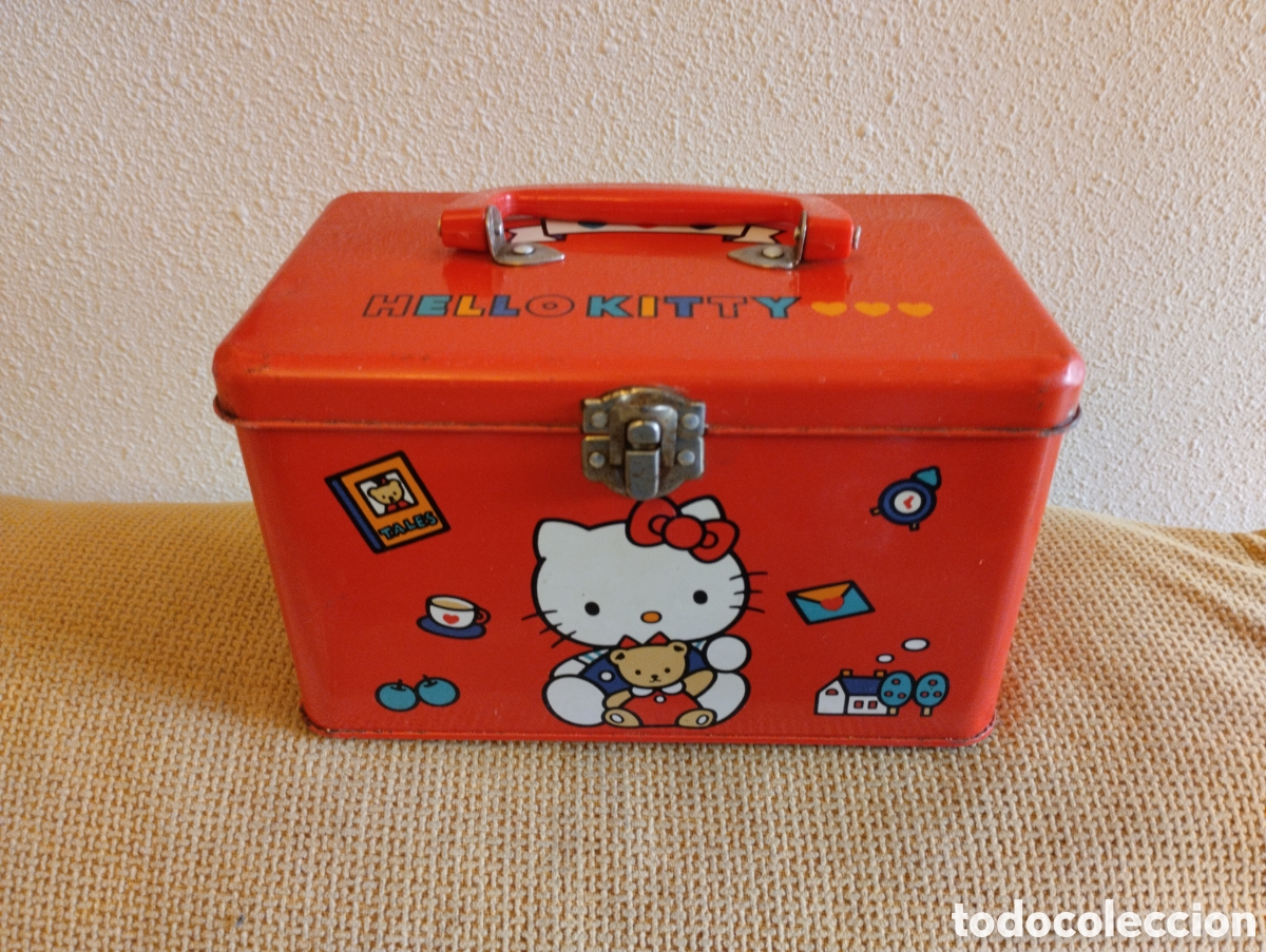 Cajas y cajitas met&aacute;licas: Lata antigua Hello Kitty - Foto 1