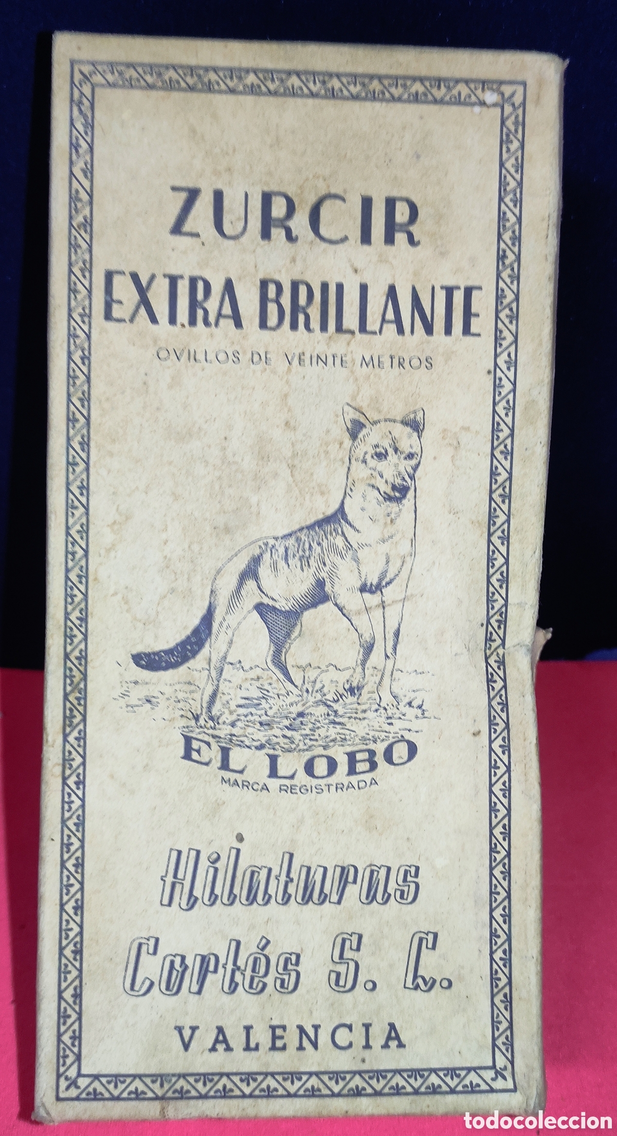 Cajas y cajitas met&aacute;licas: Antigua caja Hilaturas Cortes