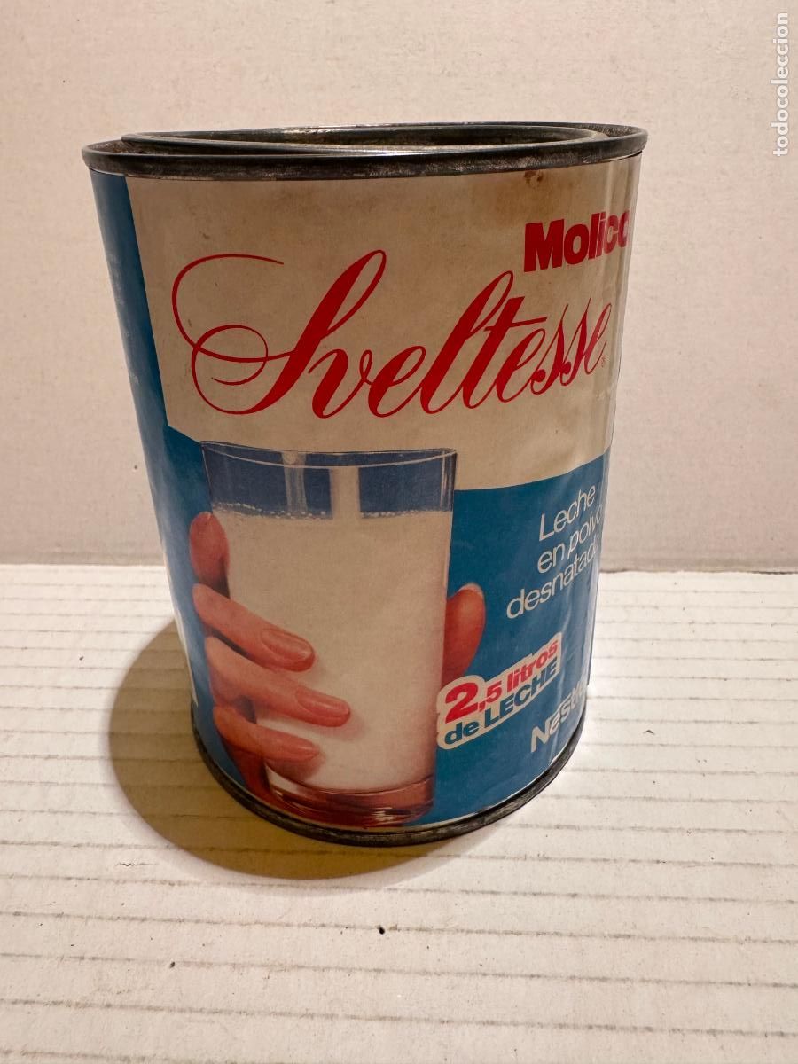 Cajas y cajitas met&aacute;licas: LATA DE LECHE MOLICO SVELTESSE de NESTL&Eacute;