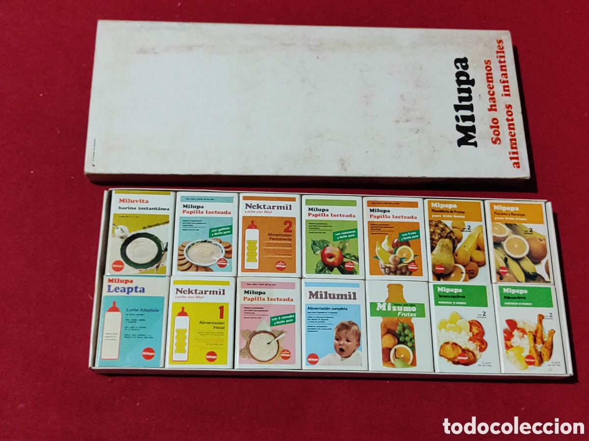Cajas y cajitas met&aacute;licas: Milupa cerillas completa - Foto 2