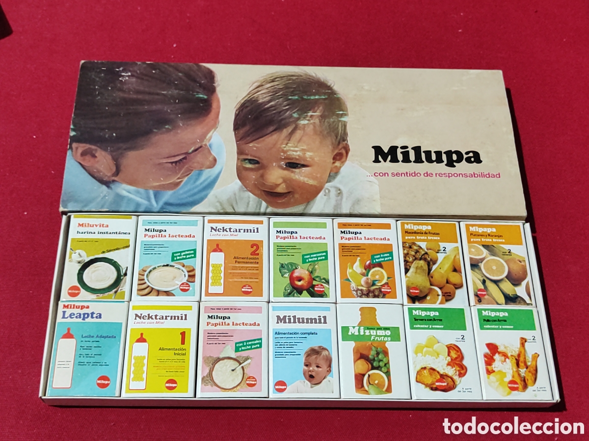 Cajas y cajitas met&aacute;licas: Milupa cerillas completa - Foto 1