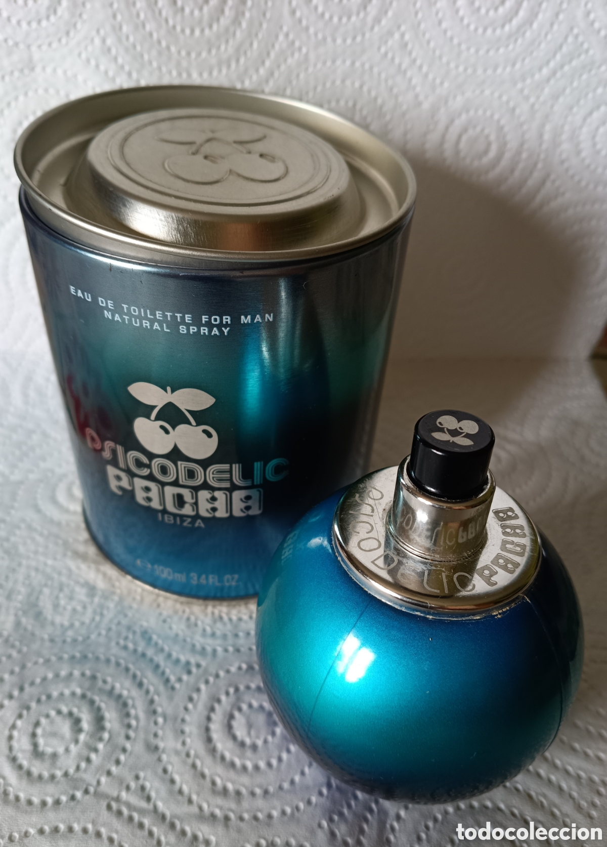 Cajas y cajitas met&aacute;licas: BOTE Y FRASCO (VACIO) PACHA PSICODELIC-IBIZA