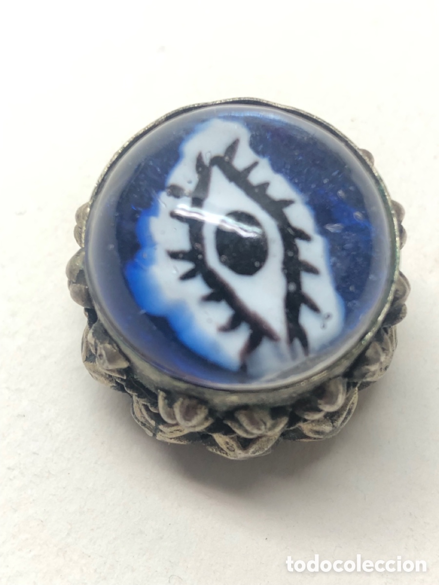 Caixas e caixinhas met&aacute;licas: Extraordinaria caja pastillero ojo turco