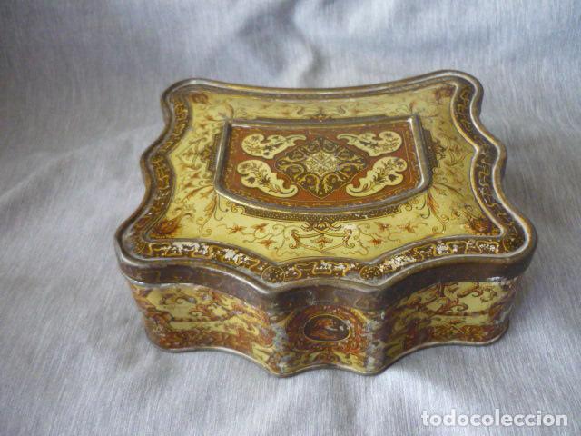 Cajas y cajitas met&aacute;licas: ANTIGUA CAJA DE LATA LITOGRAFIADA GALLETAS PEEK FREAN 19 X 6 X 15 CM