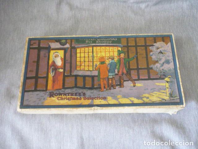 Bo&icirc;tes et petites bo&icirc;tes m&eacute;talliques: ANTIGUA CAJA DE DULCES NAVIDAD EN CARTON 15 X 4 X 30 CM