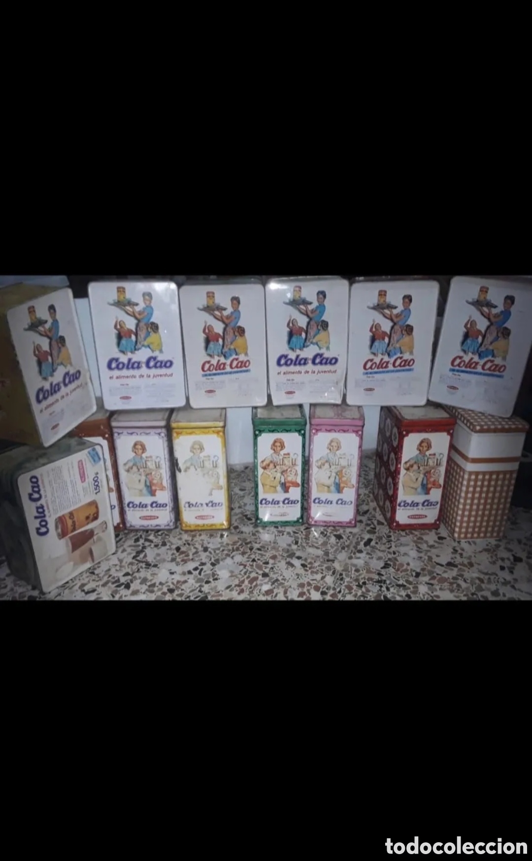 Bo&icirc;tes et petites bo&icirc;tes m&eacute;talliques: Lote 14 cajas metalicas colacao