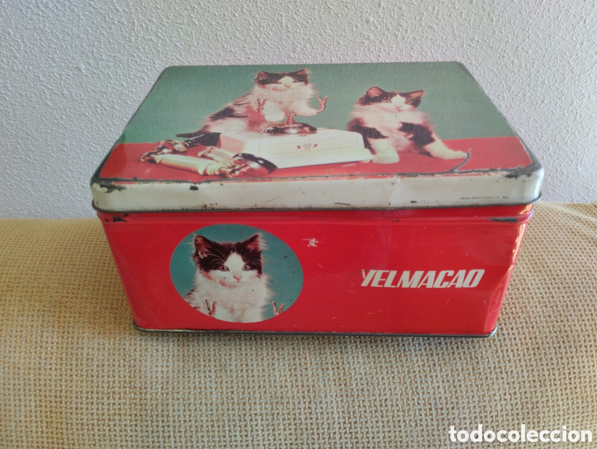 Cajas y cajitas met&aacute;licas: Lata antigua Yelmacao - Foto 3