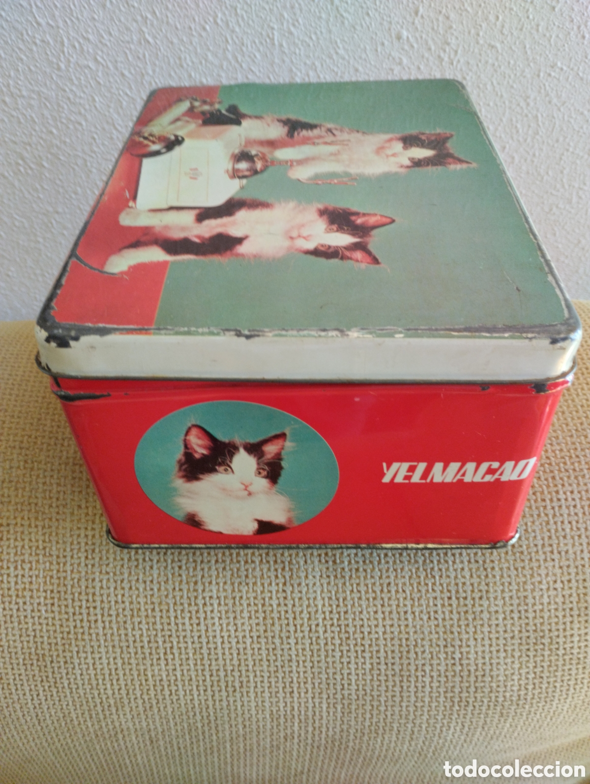 Cajas y cajitas met&aacute;licas: Lata antigua Yelmacao - Foto 4