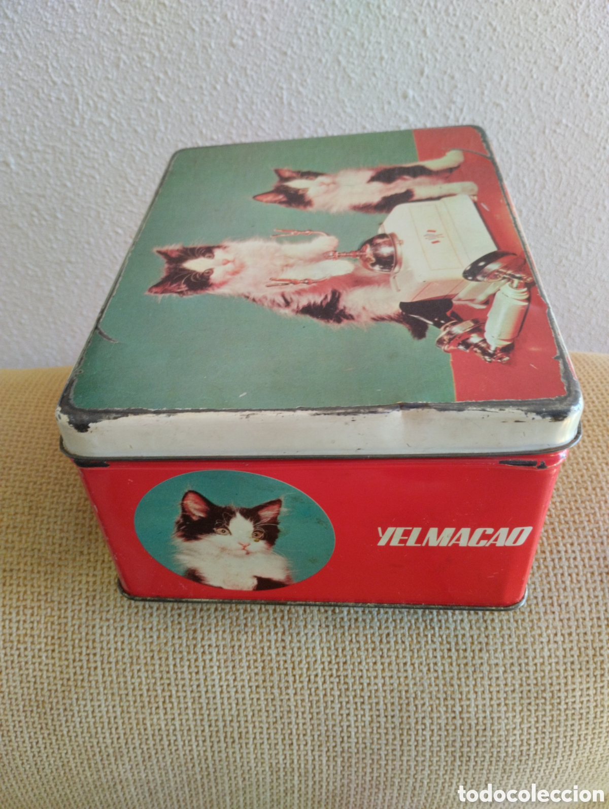 Cajas y cajitas met&aacute;licas: Lata antigua Yelmacao - Foto 6