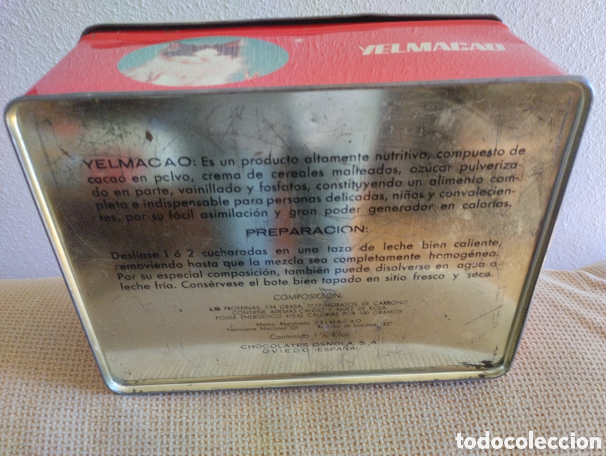 Cajas y cajitas met&aacute;licas: Lata antigua Yelmacao - Foto 8