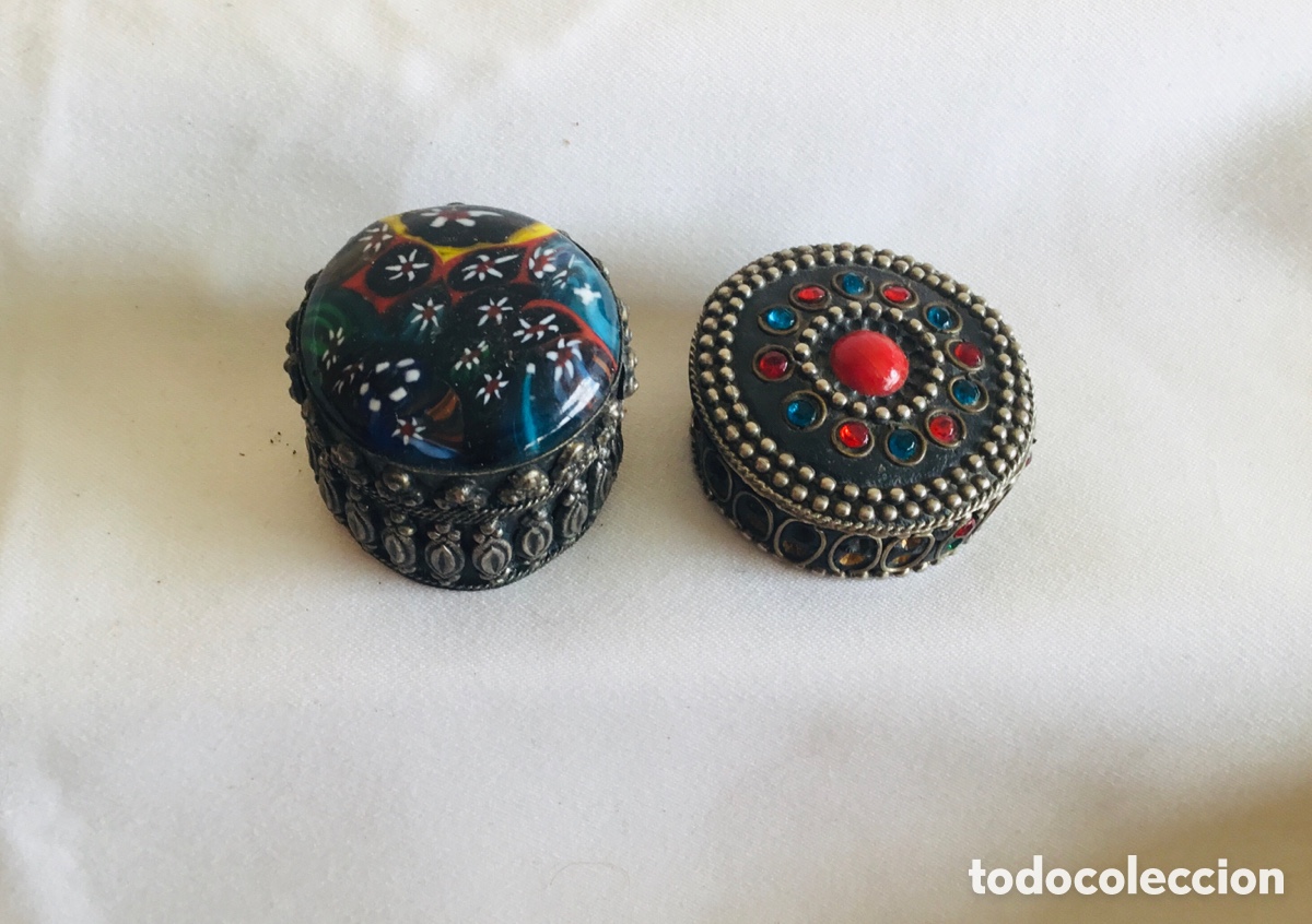 Cajas y cajitas met&aacute;licas: Cajitas met&aacute;licas decoradas antiguas