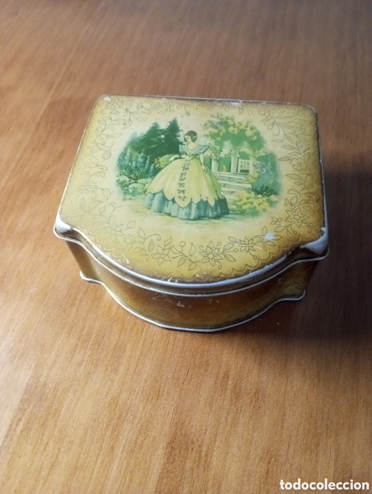 Cajas y cajitas met&aacute;licas: Antigua caja de chapa Inglesa