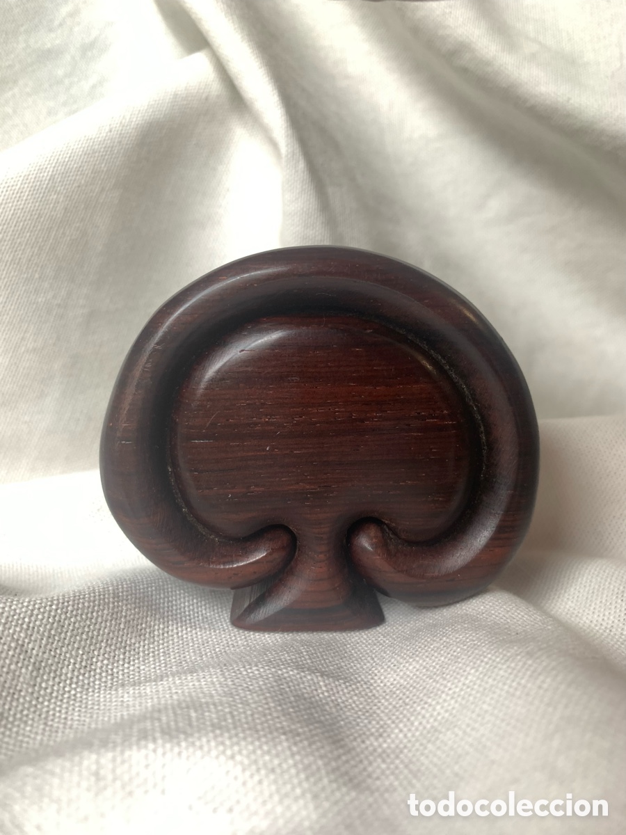 Cajas y cajitas met&aacute;licas: COLECCIONABLE CAJA BOXOLOGY de RICHARD ROTHBARD - MADERA de PADAUK - FORMA DE HONGO - DESDE 1977