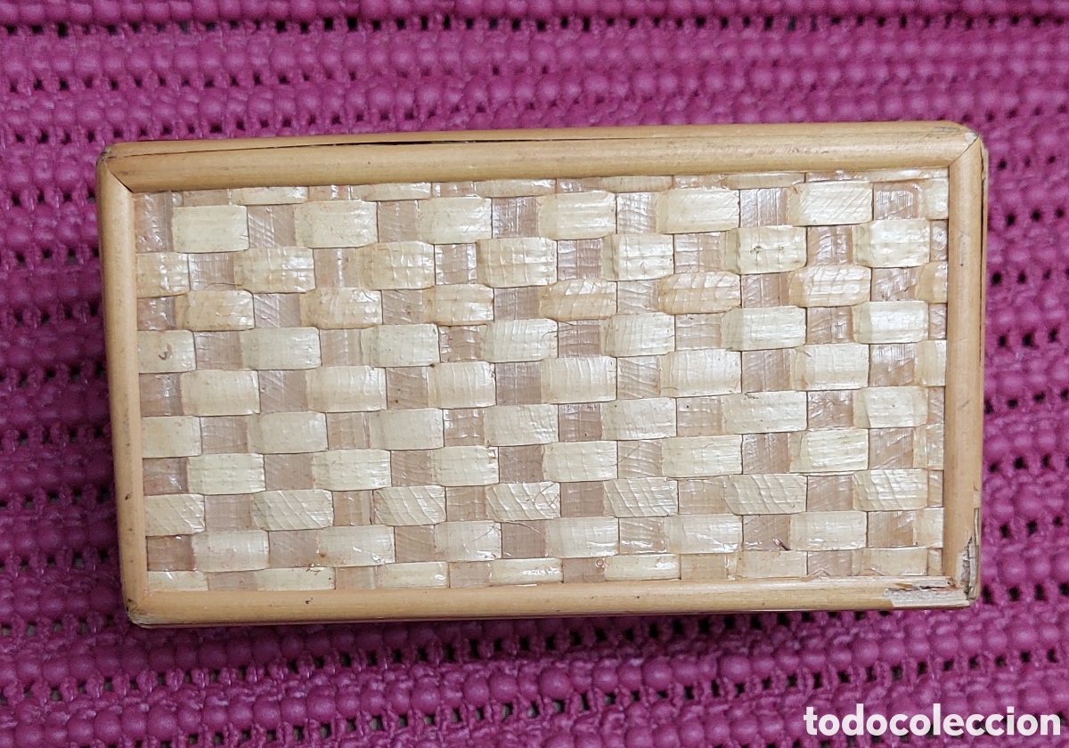 Cajas y cajitas met&aacute;licas: Preciosa caja elaborada con madera y mimbre - Foto 6