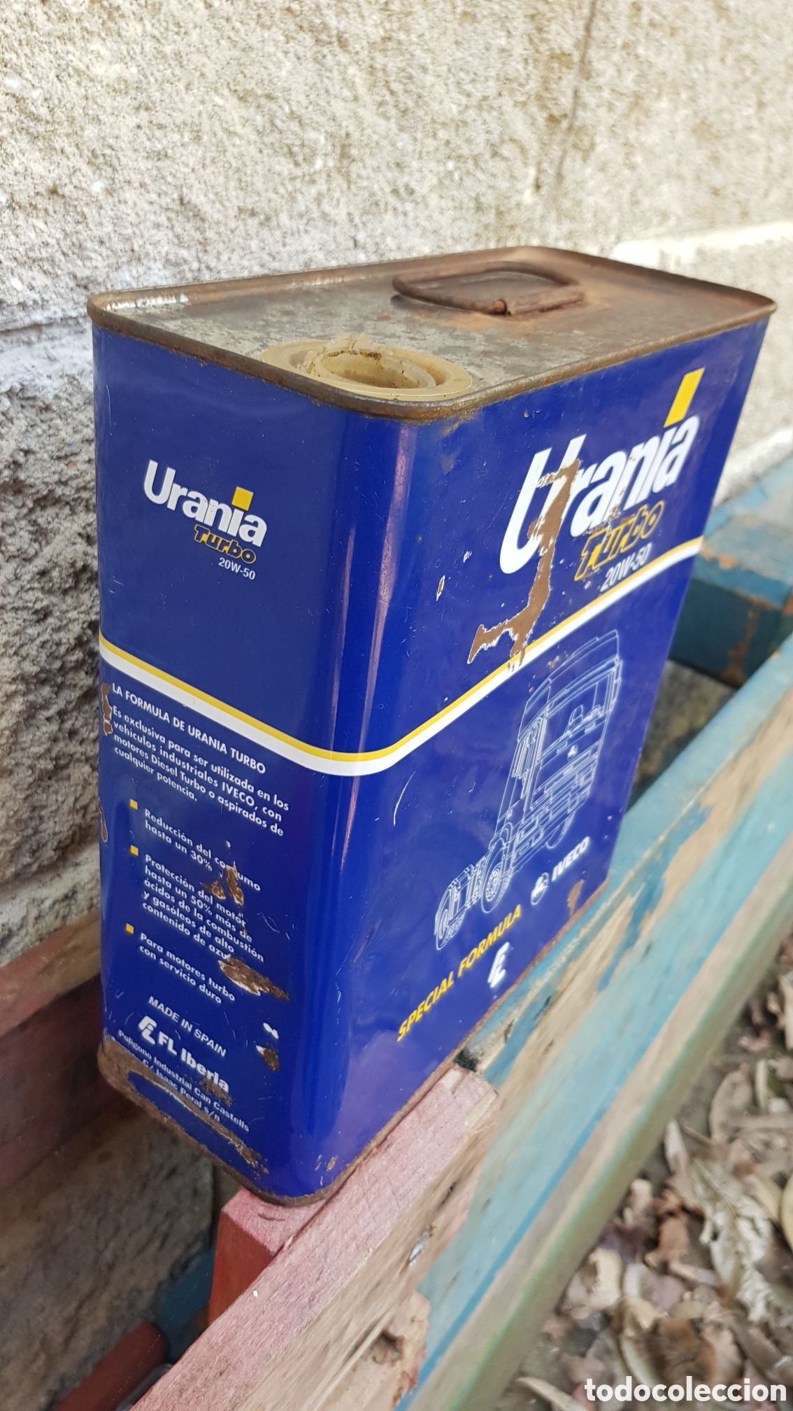 Cajas y cajitas met&aacute;licas: Lata de aceite Pegaso - Foto 2