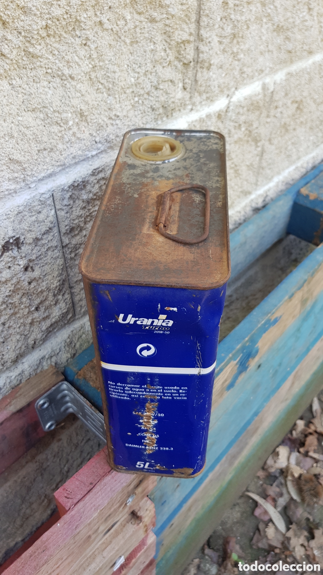 Cajas y cajitas met&aacute;licas: Lata de aceite Pegaso - Foto 3
