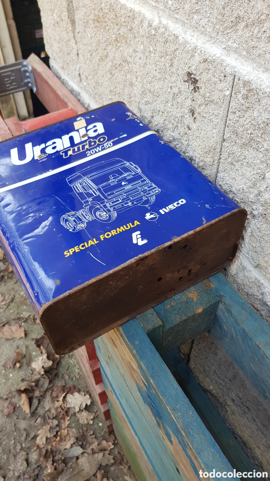 Cajas y cajitas met&aacute;licas: Lata de aceite Pegaso - Foto 4