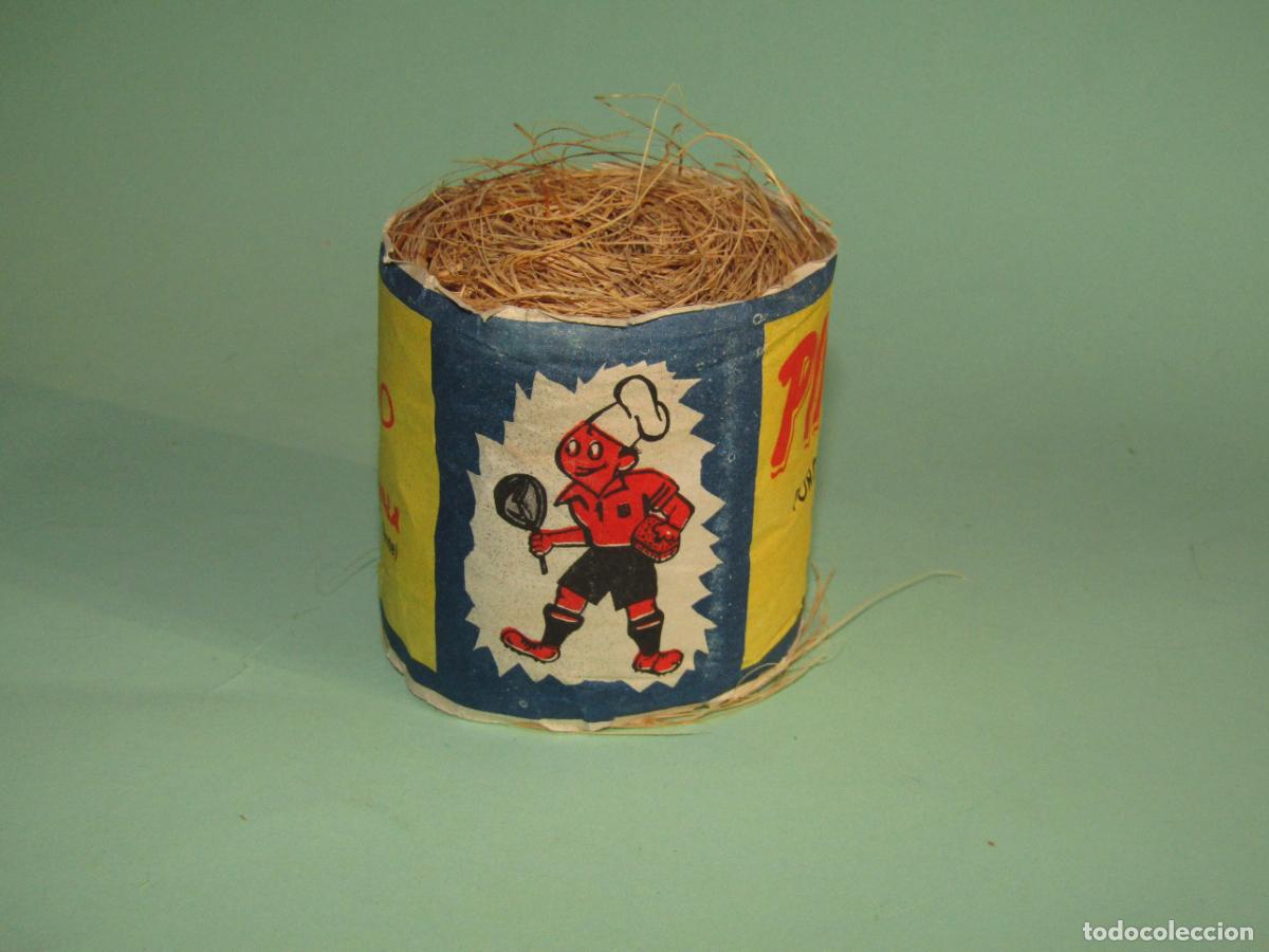 Cajas y cajitas met&aacute;licas: Antiguo Paquete Estropajo de Esparto Esterilizado PIRULO de Juan-Pedro Sevilla de CALASPARRA Murcia