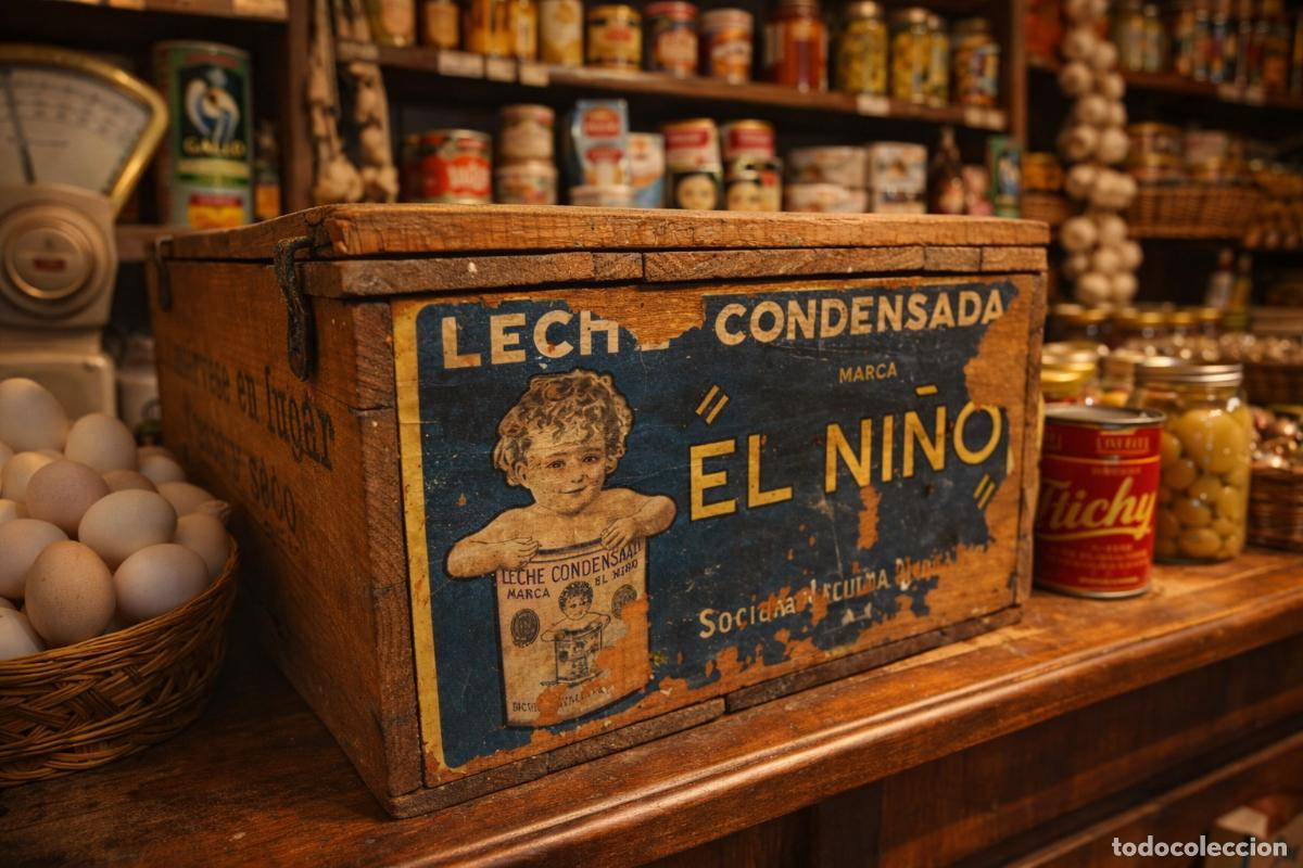 Cajas y cajitas met&aacute;licas: Caja de leche EL NI&Ntilde;O - Foto 1