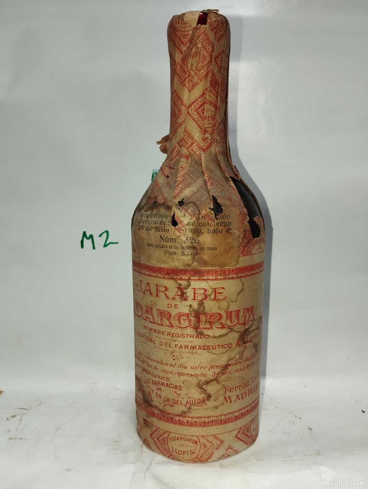 Cajas y cajitas met&aacute;licas: FRASCO DE FARMACIA JARABE DARGIRUM LLOPIS // MEDICAMENTO ANTIGUO