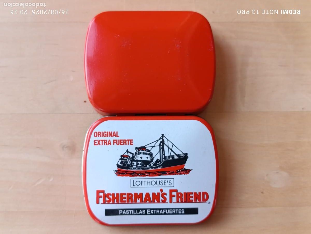 Cajas y cajitas met&aacute;licas: CAJITA PASTILLAS FISHERMANS FRIEND.