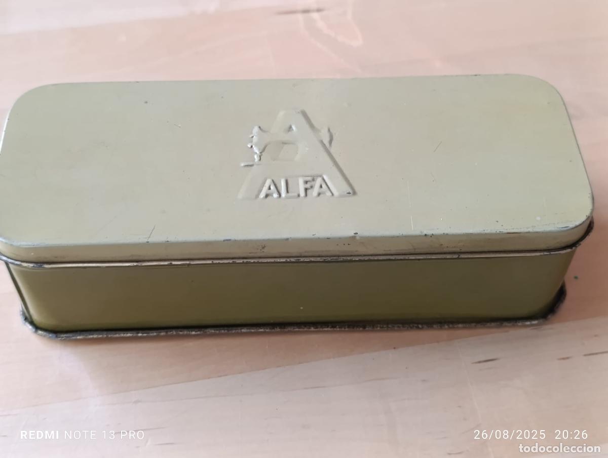 Cajas y cajitas met&aacute;licas: CAJA PARA UTENSILIOS COSTURA ALFA.