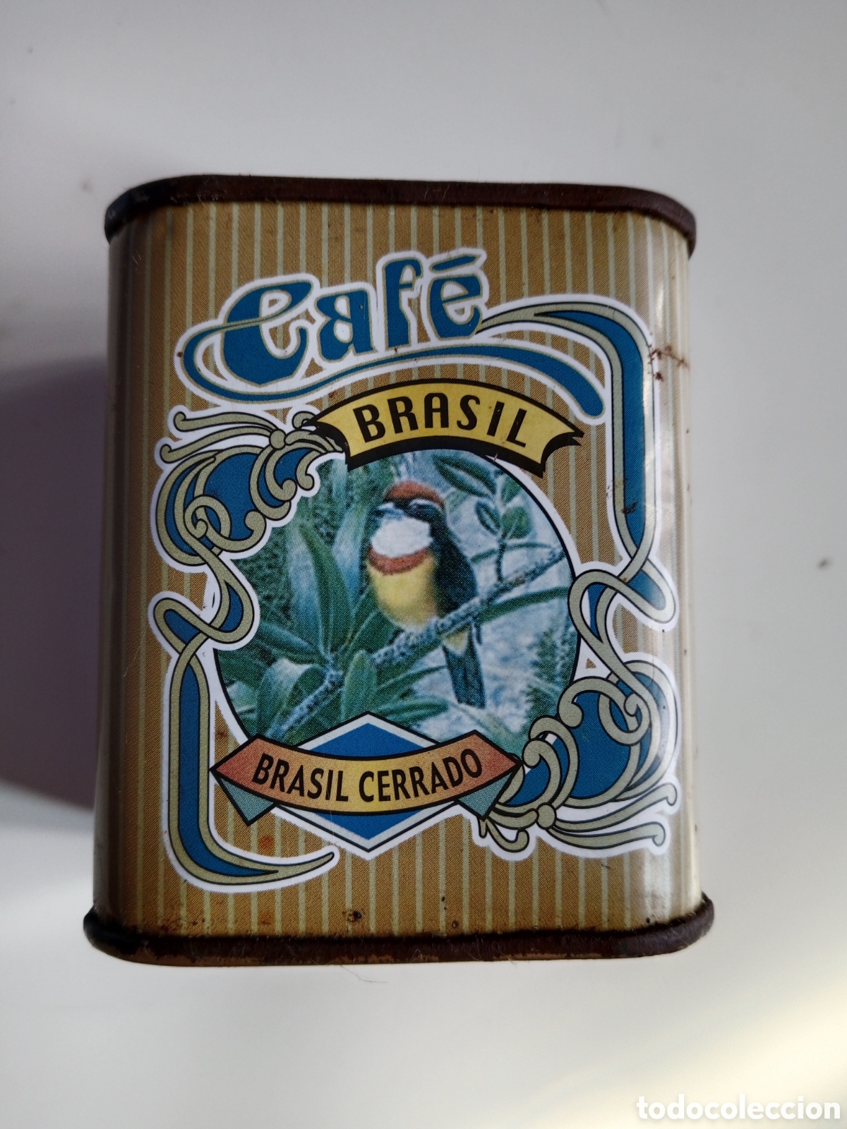 Cajas y cajitas met&aacute;licas: LATA DE CAFE BRASIL . HOJALATA