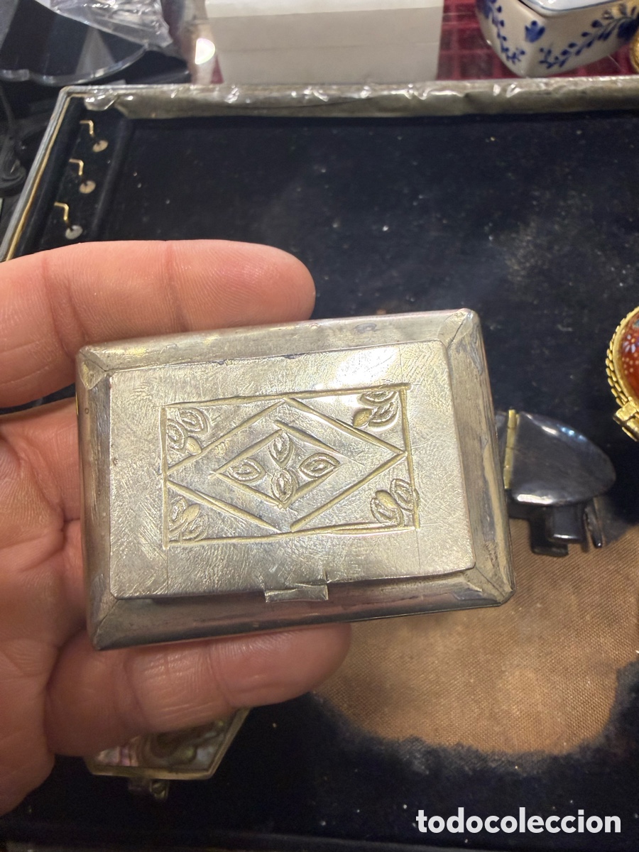 Cajas y cajitas met&aacute;licas: Lote de cajitas distintos materiales - Foto 12