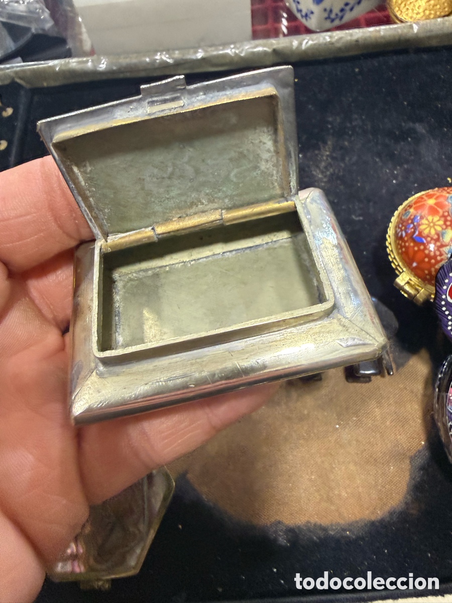 Cajas y cajitas met&aacute;licas: Lote de cajitas distintos materiales - Foto 13