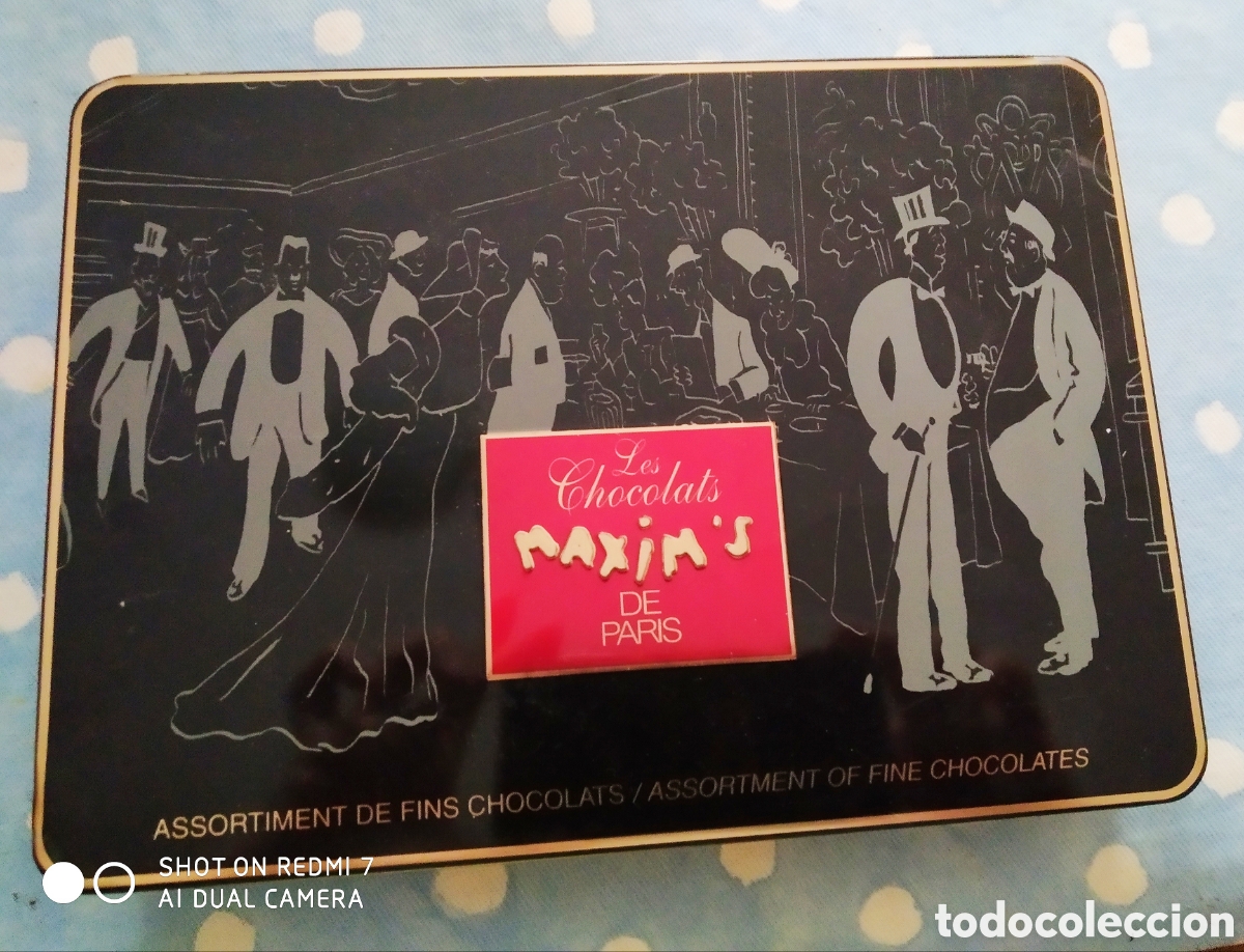 Cajas y cajitas met&aacute;licas: Antigua caja de bombones M&aacute;xima chocolats
