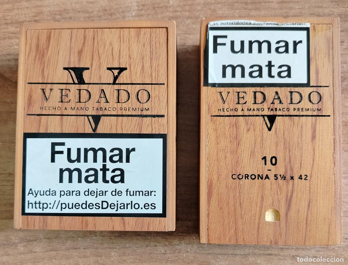 Cajas y cajitas met&aacute;licas: 2 Cajas puros &rdquo; Vedado&rdquo; vacias