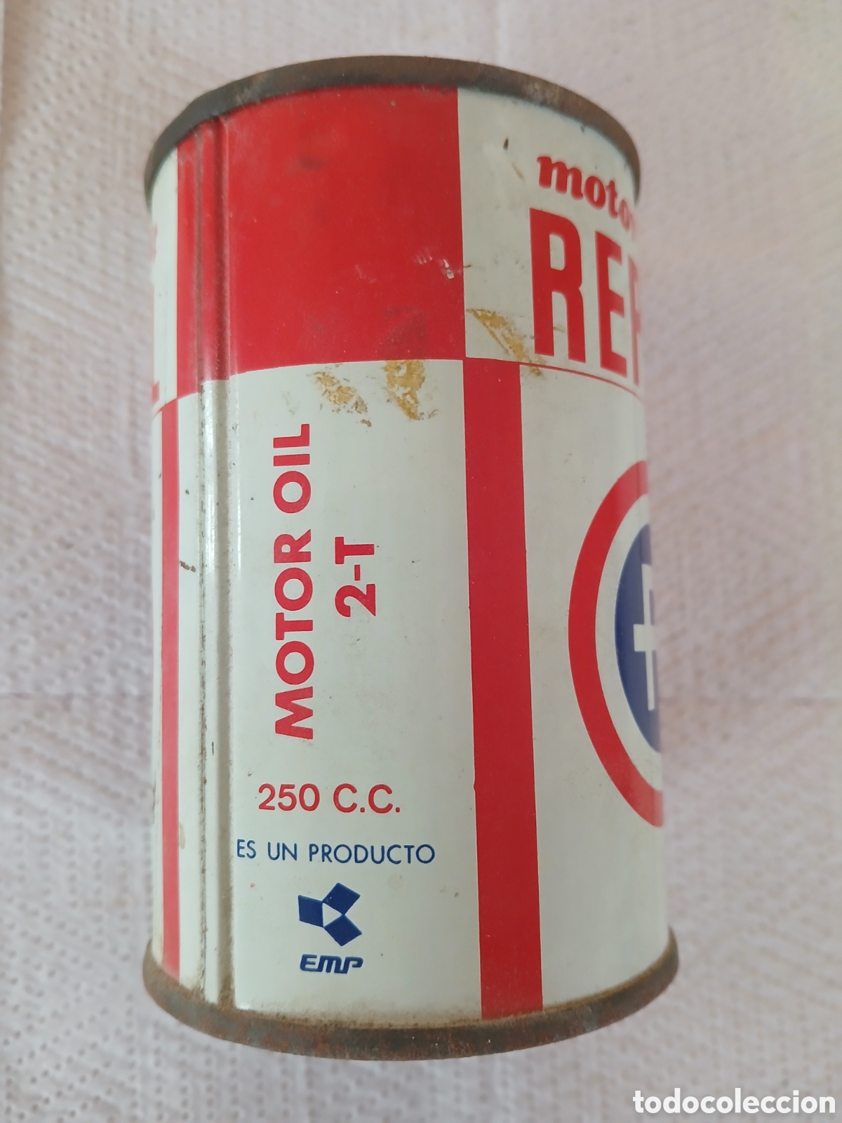 Cajas y cajitas met&aacute;licas: Minilata de aceite repsol 2-T - Foto 2