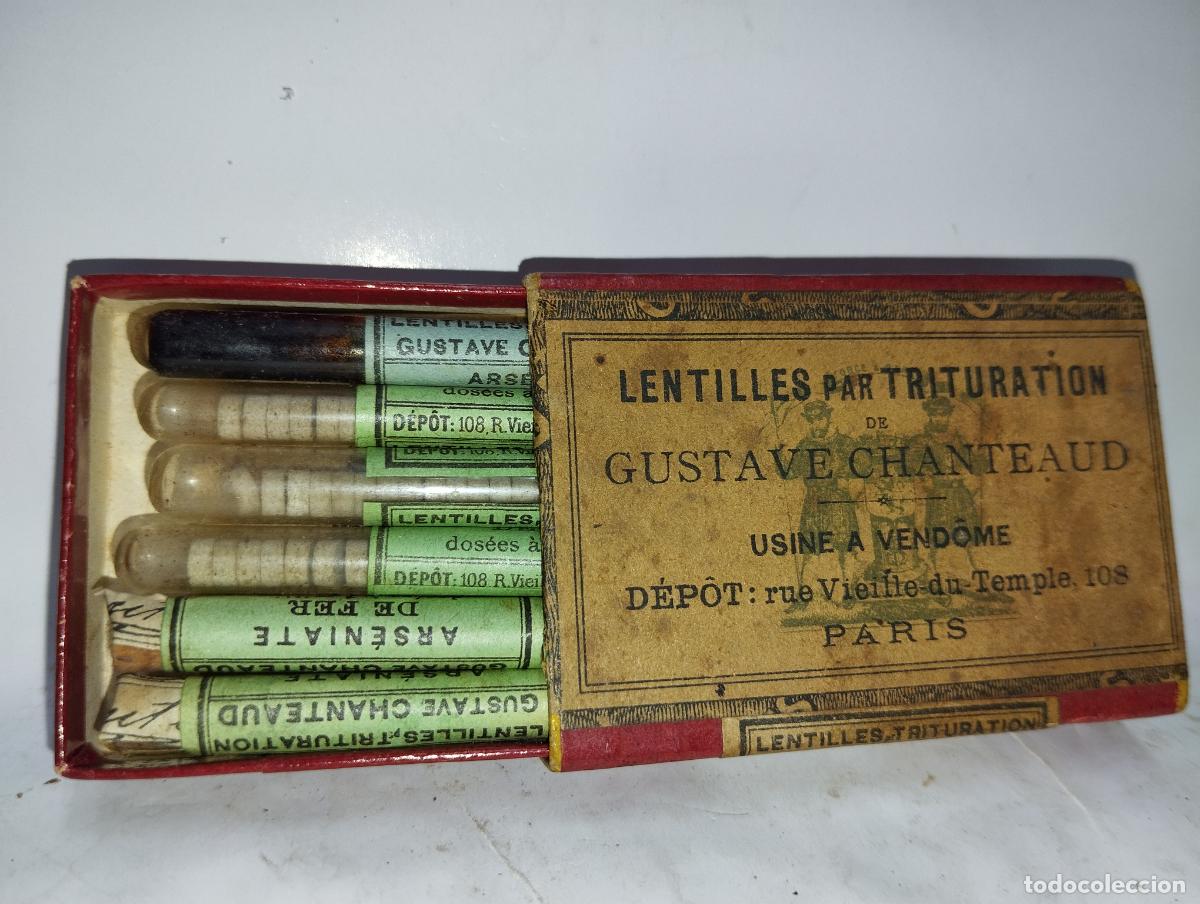Caixas e caixinhas met&aacute;licas: CAJA DE FARMACIA LENTICULAS CHANTEAUD PARIS // MEDICAMENTO ANTIGUA