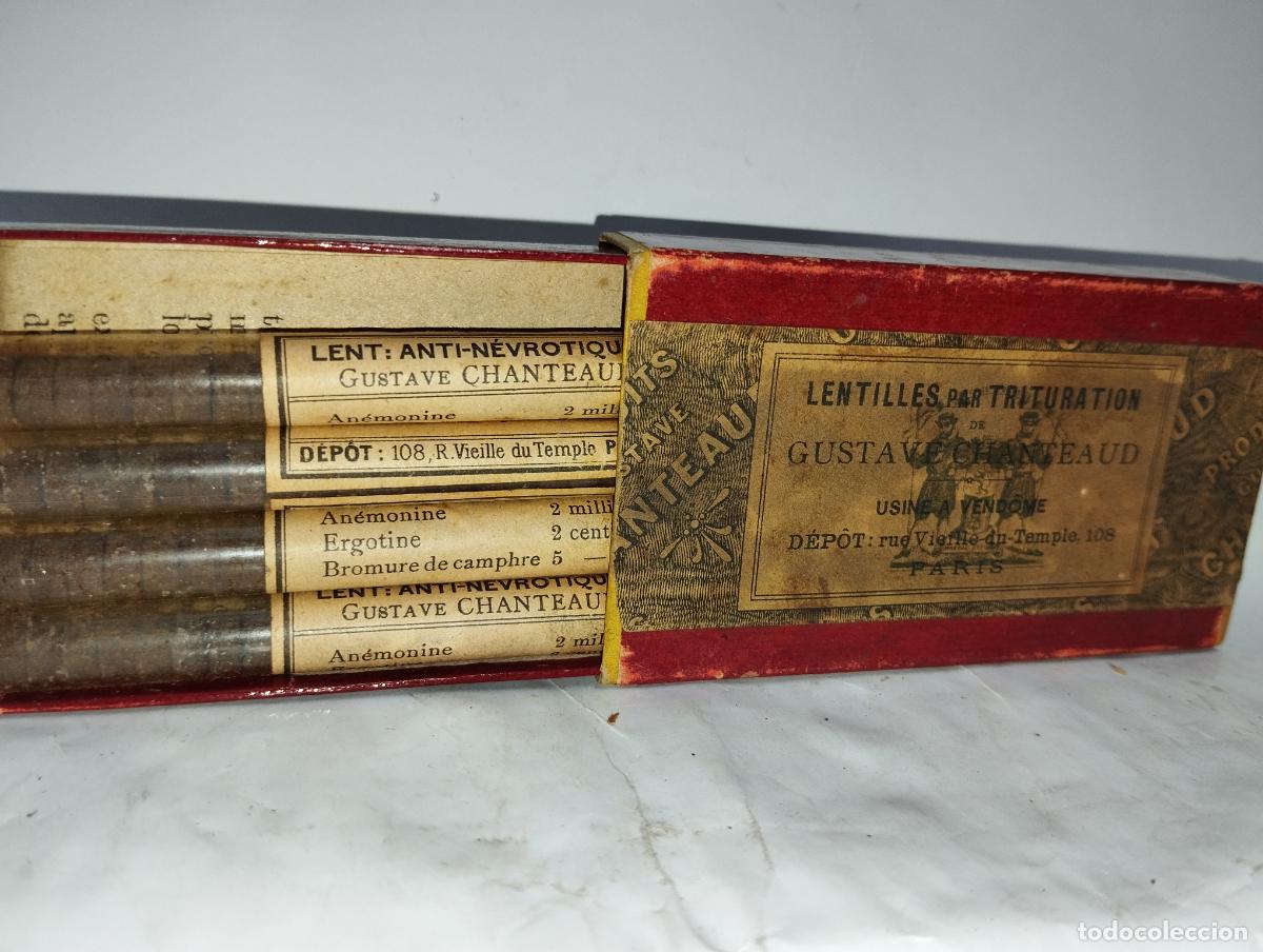 Caixas e caixinhas met&aacute;licas: CAJA DE FARMACIA ANTINEUROTICAS LENTICULAS CHANTEAUD PARIS // MEDICAMENTO ANTIGUA