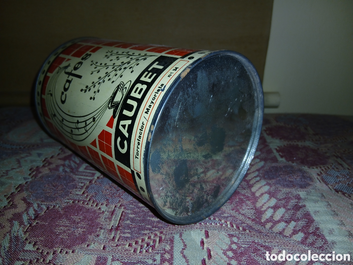 Cajas y cajitas met&aacute;licas: Lata caf&eacute;s caubet. Barcelona - Foto 3