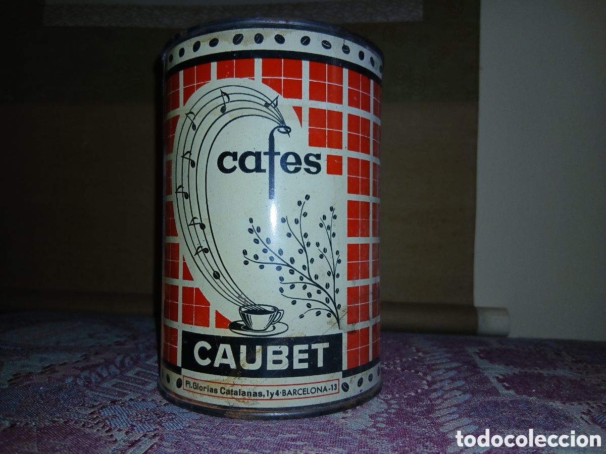 Cajas y cajitas met&aacute;licas: Lata caf&eacute;s caubet. Barcelona - Foto 1