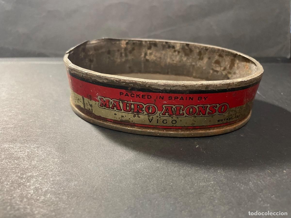 Cajas y cajitas met&aacute;licas: VIGO - ANTIGUA LATA DE SARDINAS A&Ntilde;OS 60 - CONSERVAS ESPA&Ntilde;OLAS SELECTAS MAURO ALONS VIGO FABRICACI&Oacute;N