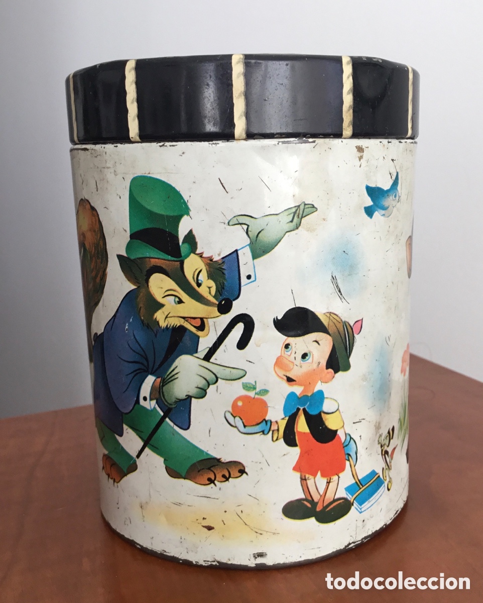 Bo&icirc;tes et petites bo&icirc;tes m&eacute;talliques: Caja bote metal Disney Unzu&eacute; Recuerdo Pa&iacute;s Vasco, La Milagrosa