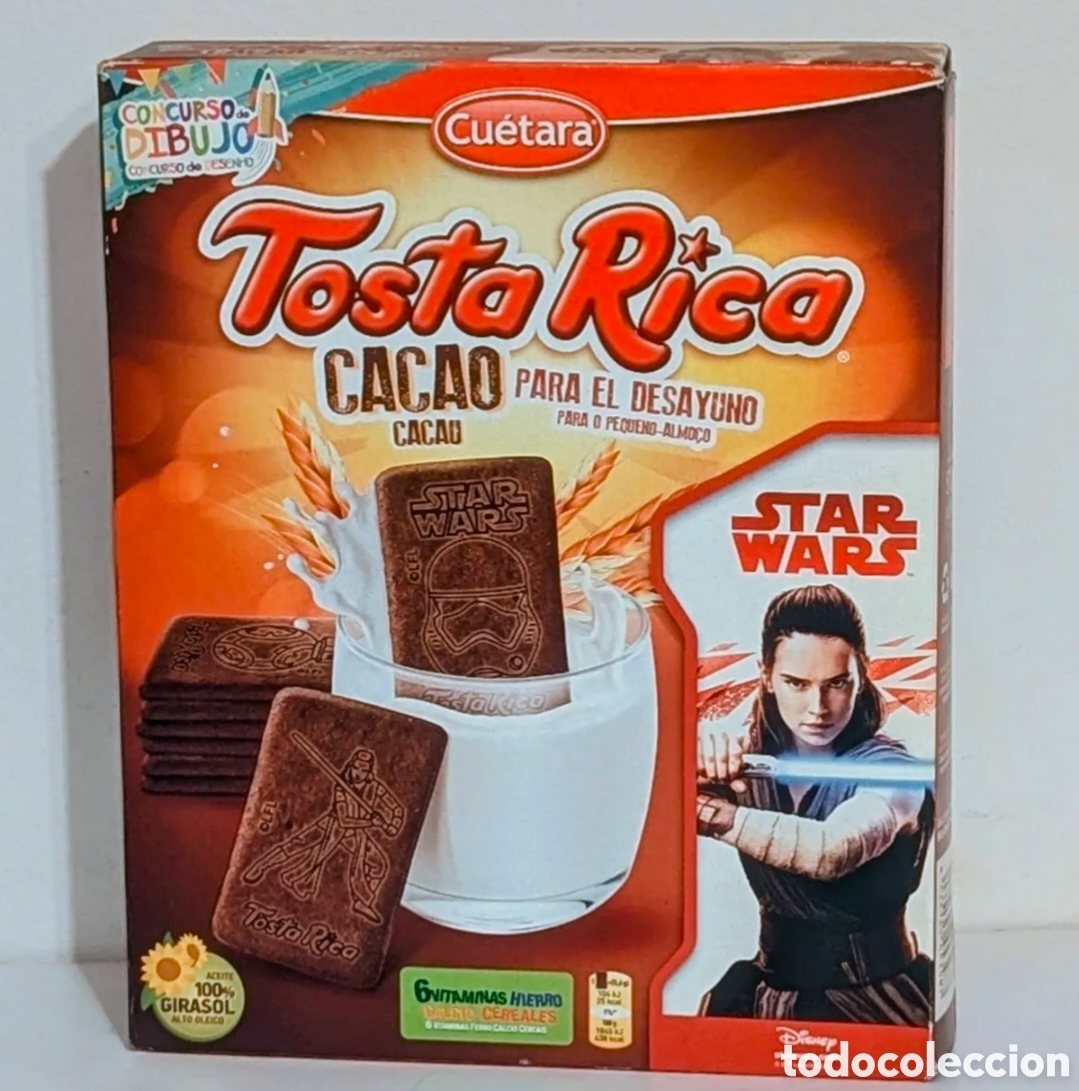 Cajas y cajitas met&aacute;licas: Caja sin abrir Star Wars. Cuetara. Tosta Rica. Disney. Rey