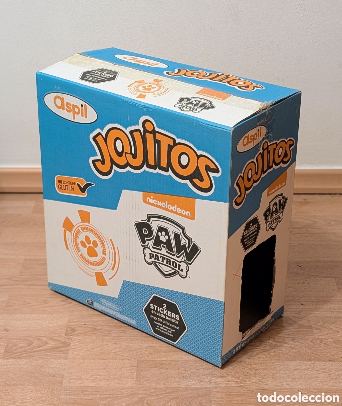 Cajas y cajitas met&aacute;licas: Caja expositora Bolsas Patatas Jojitos. Patrulla Canina. Paw Patrol. Aspil