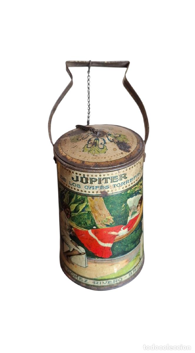 Cajas y cajitas met&aacute;licas: (LA-260405)LATA LITOGRAFIADA CAFES JUPITER - LUIS GOMEZ RIVERO (BADAJOZ)